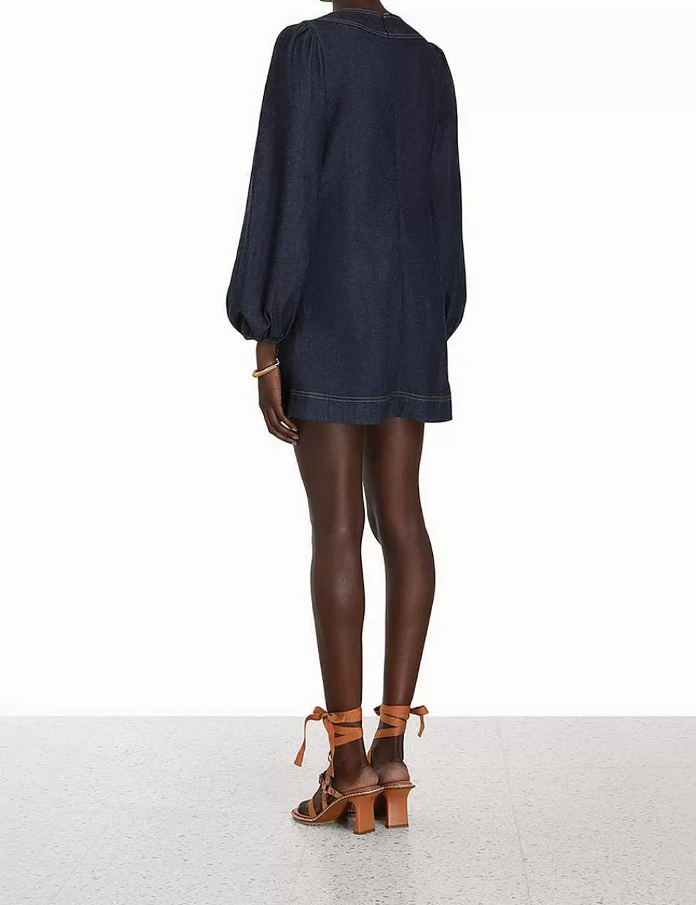 Best Sale ZIMMERMANN Devi Lace Up Tunic Dress