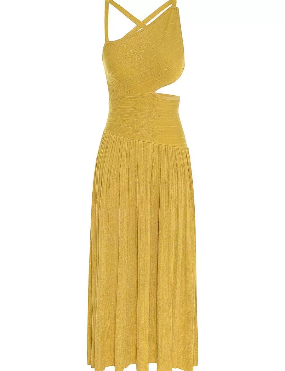 Clearance ZIMMERMANN Devi Lurex Midi Dress