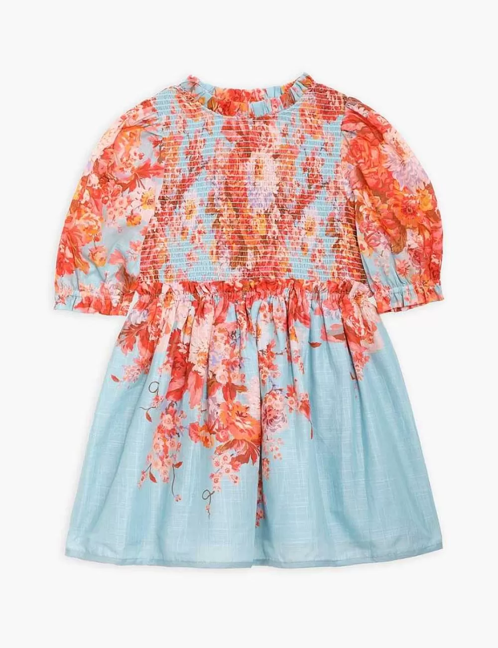 Cheap ZIMMERMANN Devi Puff Sleeve Shirred Dress