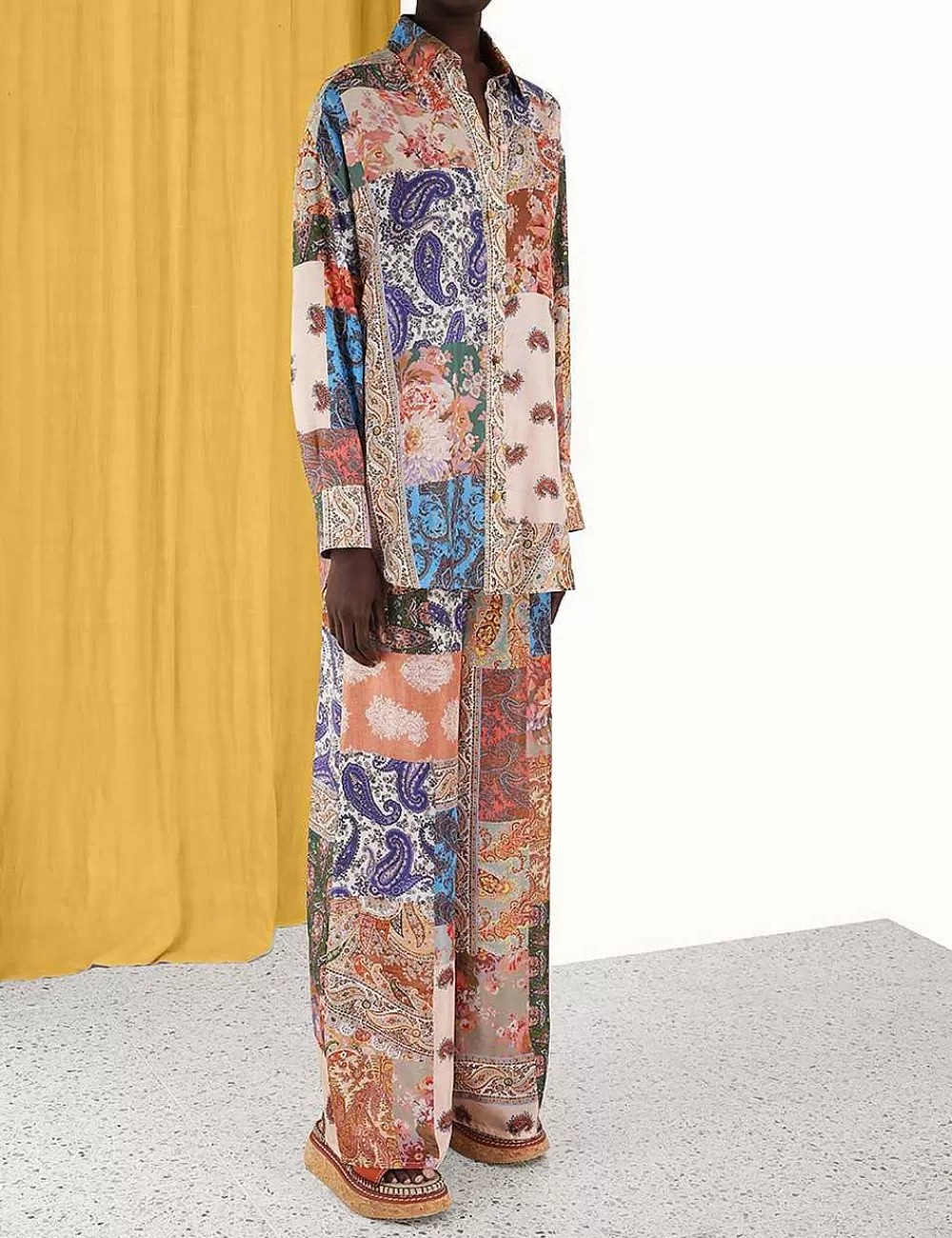Shop ZIMMERMANN Devi Relaxed Pant