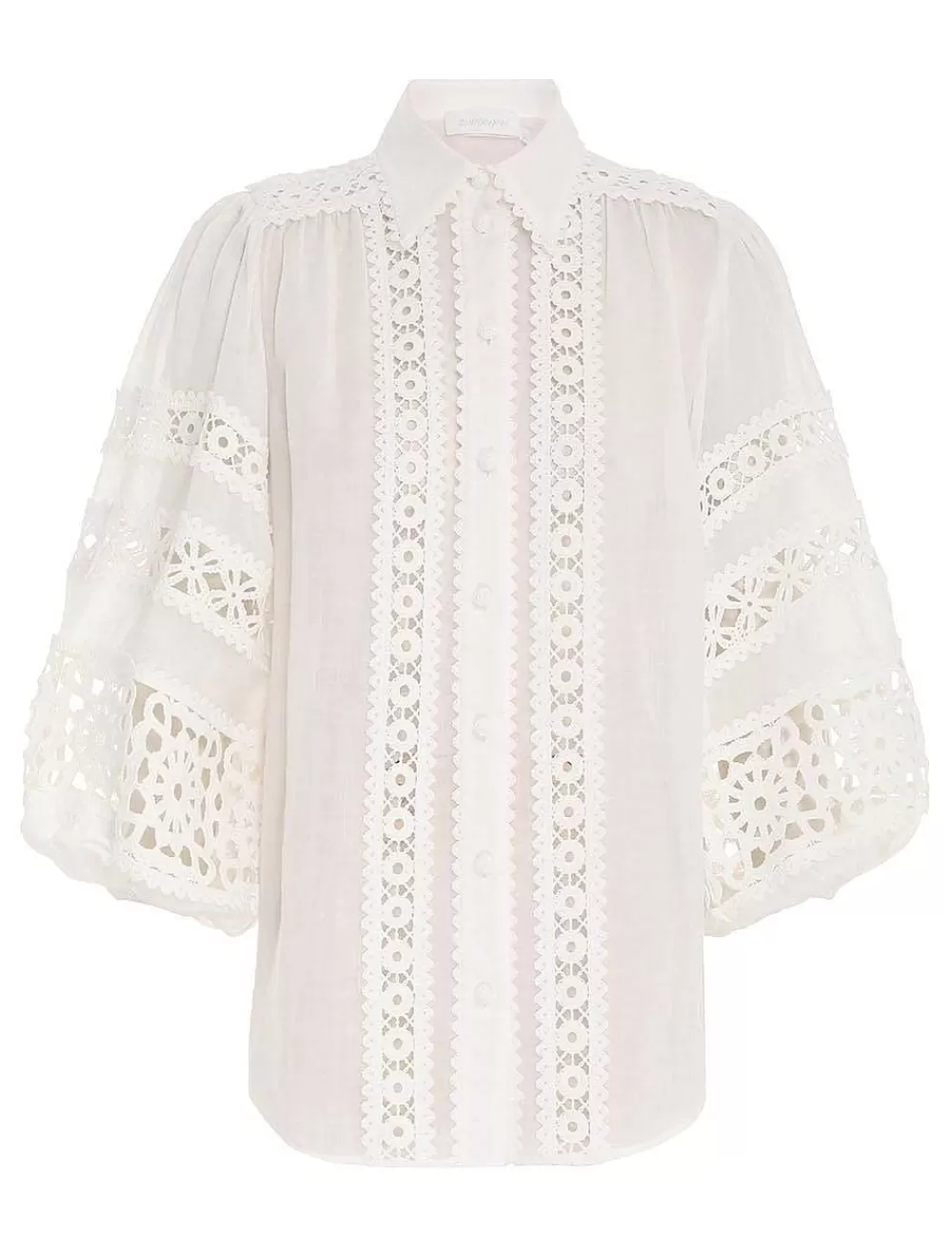 Outlet ZIMMERMANN Devi Spliced Billow Blouse
