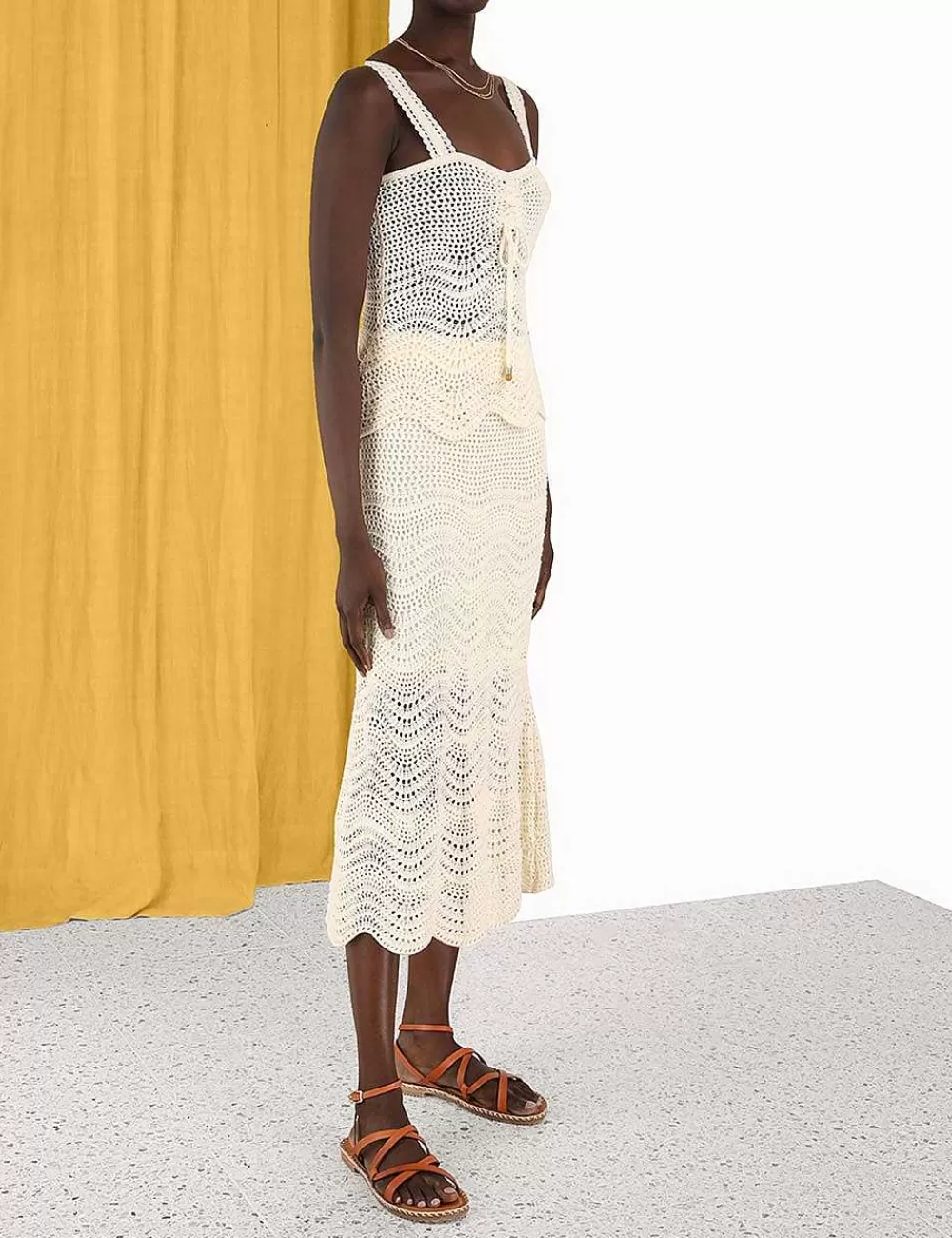 Best Sale ZIMMERMANN Devi Textured Knit Tank