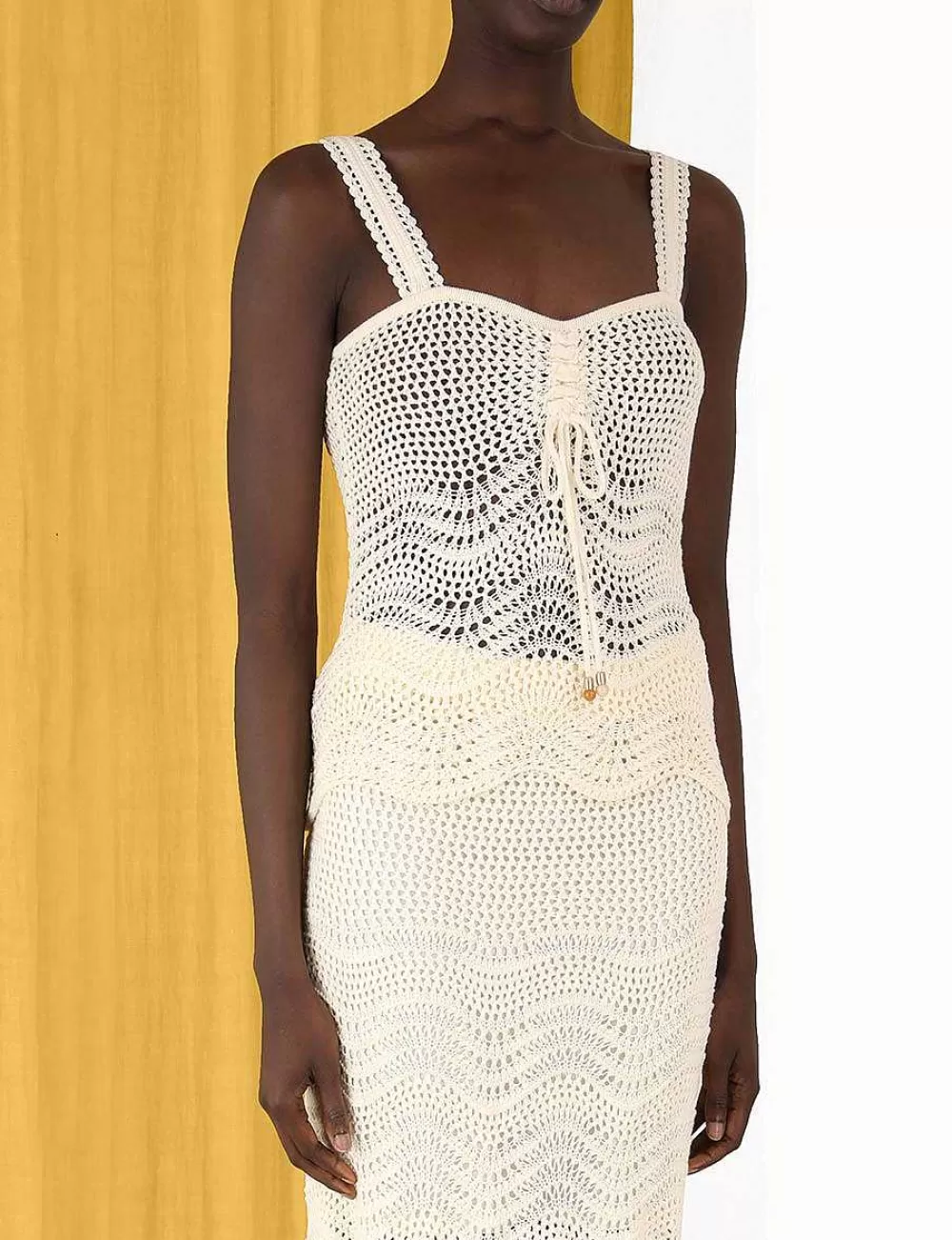 Outlet ZIMMERMANN Devi Textured Knit Tank