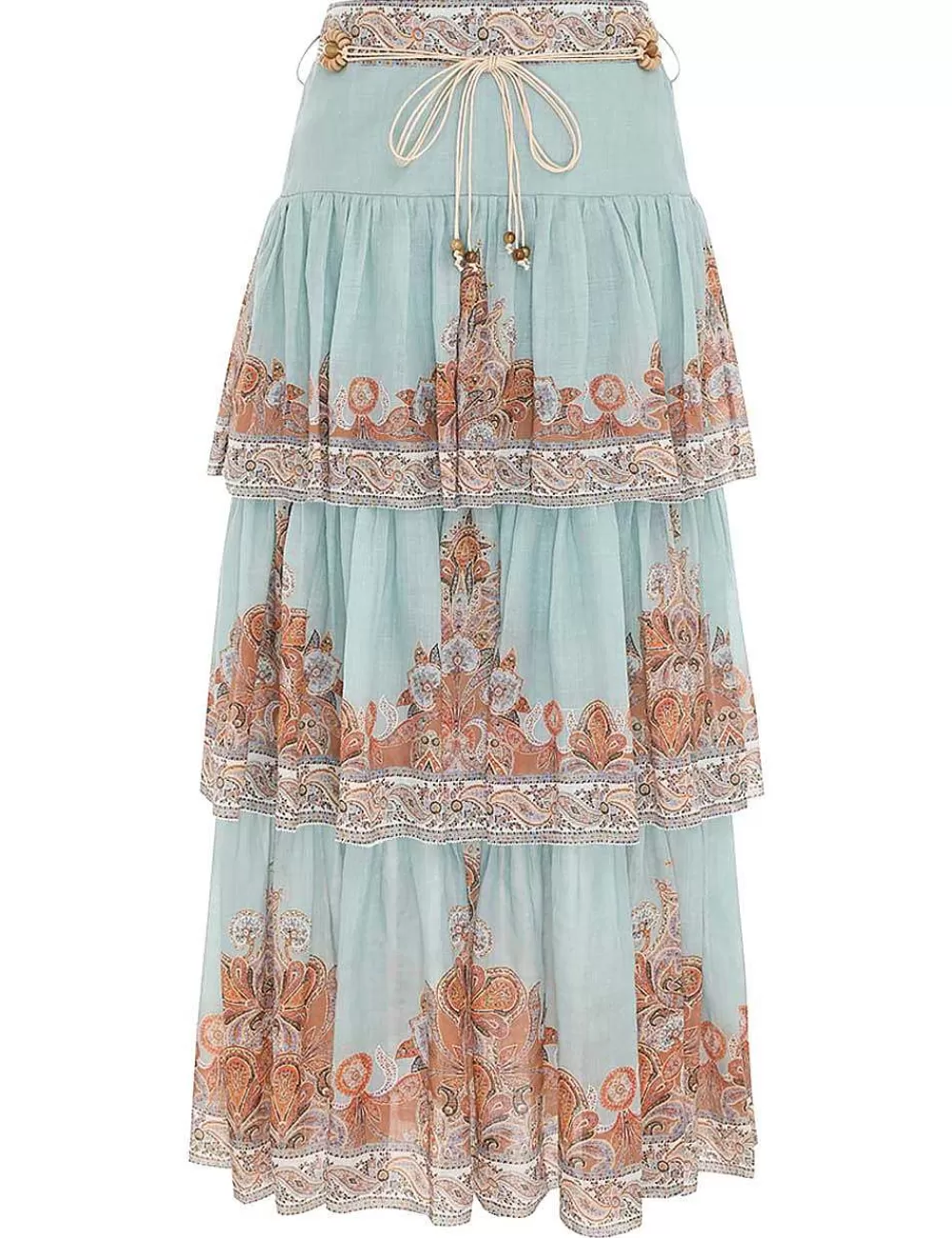Store ZIMMERMANN Devi Tiered Skirt