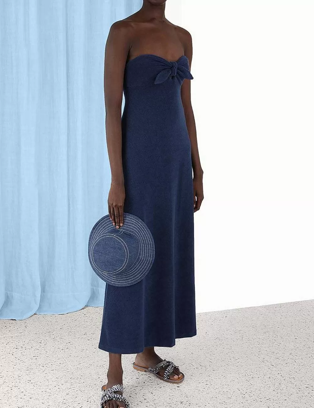 Cheap ZIMMERMANN Devi Towelling Column Dress