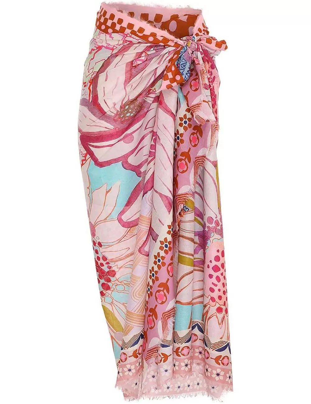 Discount ZIMMERMANN Fringe Cotton Pareo