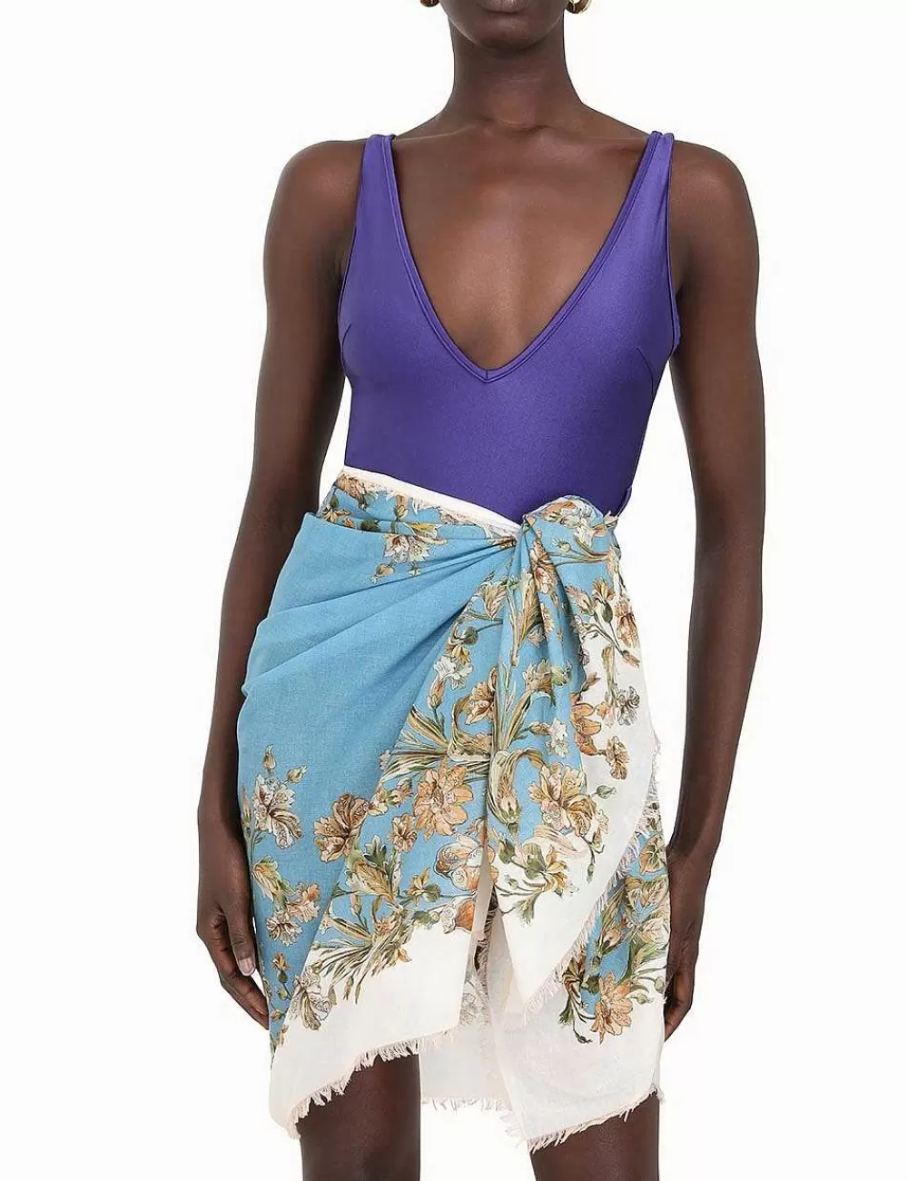 Best ZIMMERMANN Fringe Cotton Pareo
