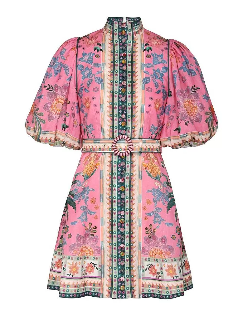 Clearance ZIMMERMANN Ginger Buttoned Mini Dress