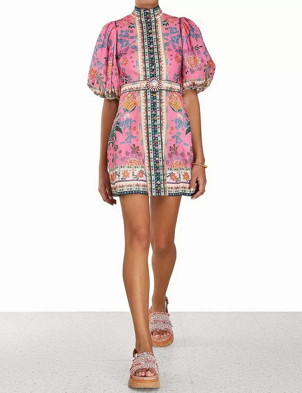 Cheap ZIMMERMANN Ginger Buttoned Mini Dress