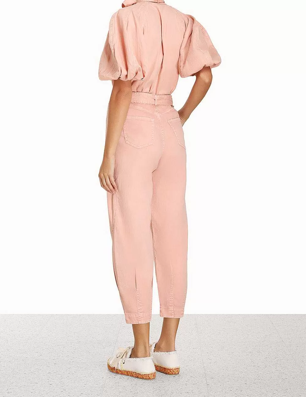 Shop ZIMMERMANN Ginger Denim Barrel Pant