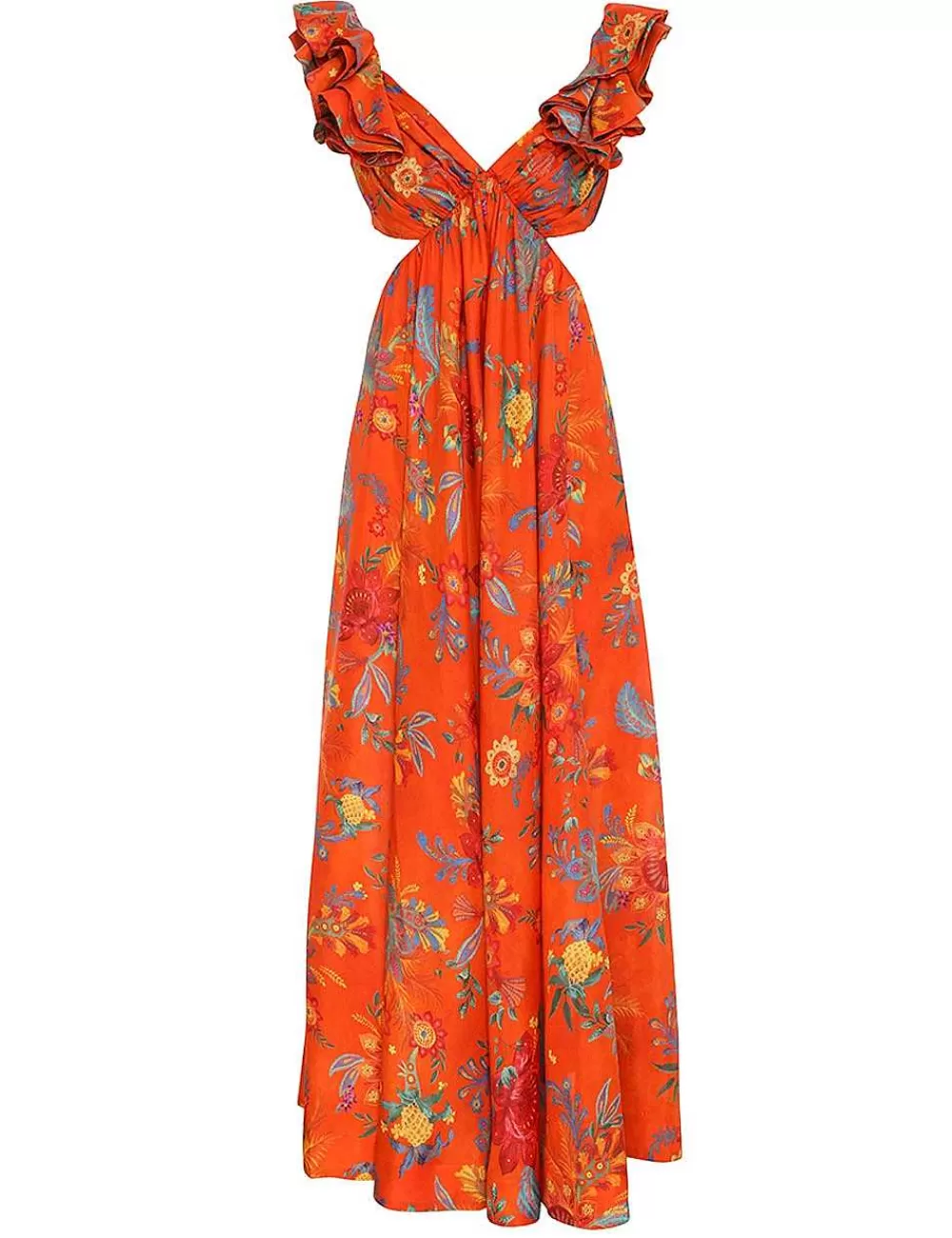 Clearance ZIMMERMANN Ginger Frill Midi Dress
