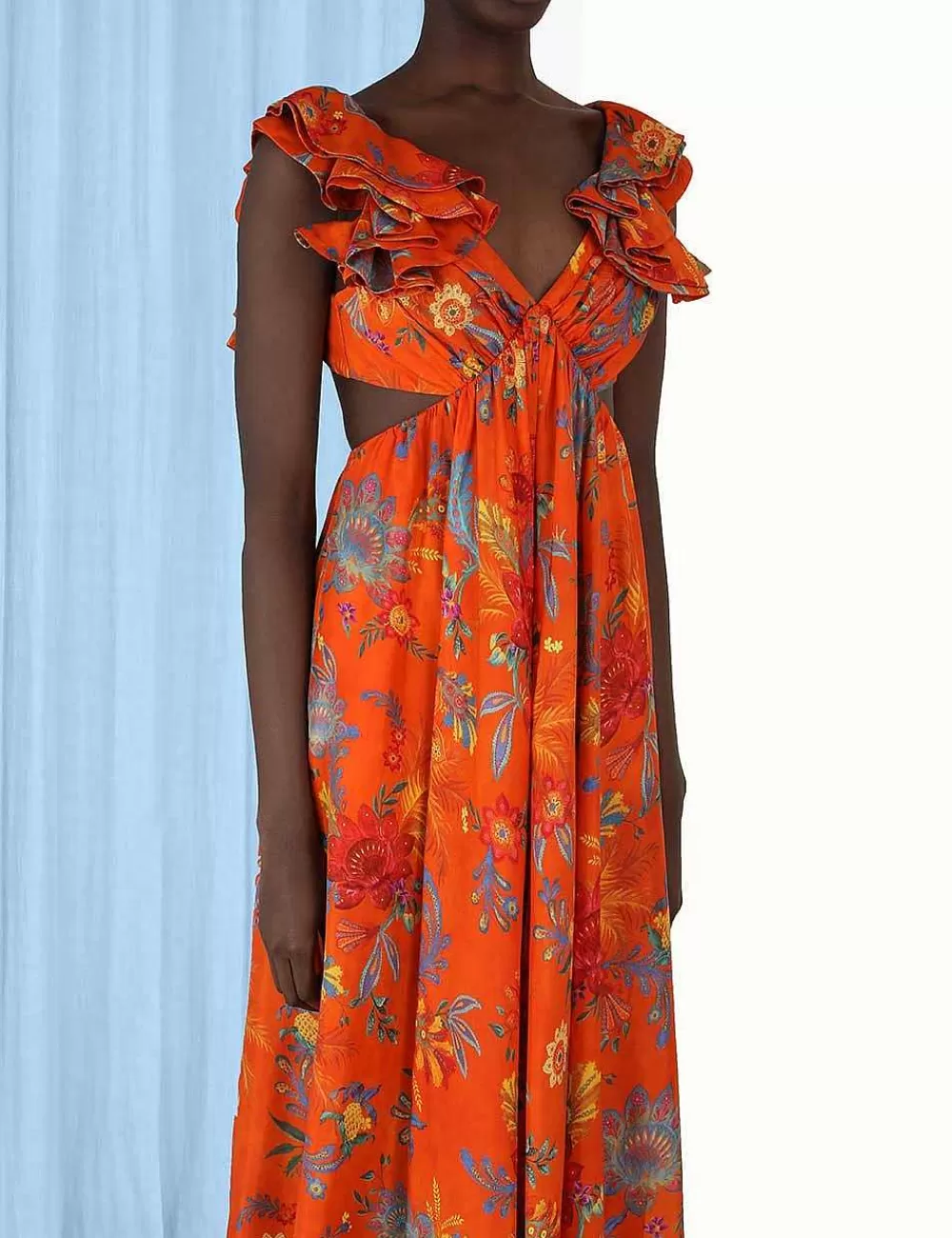 Cheap ZIMMERMANN Ginger Frill Midi Dress