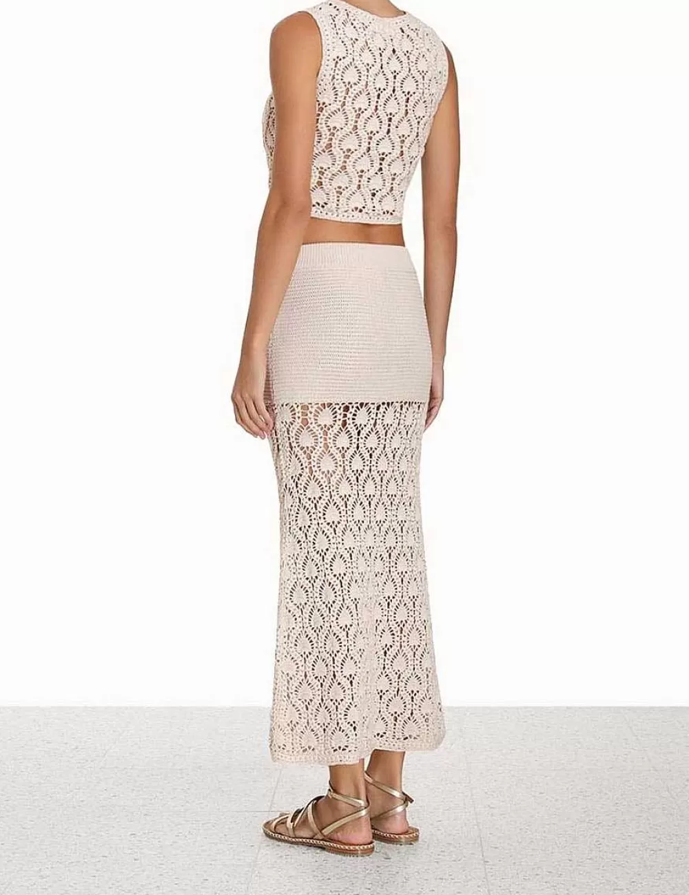 Best ZIMMERMANN Ginger Hand Crochet Tank