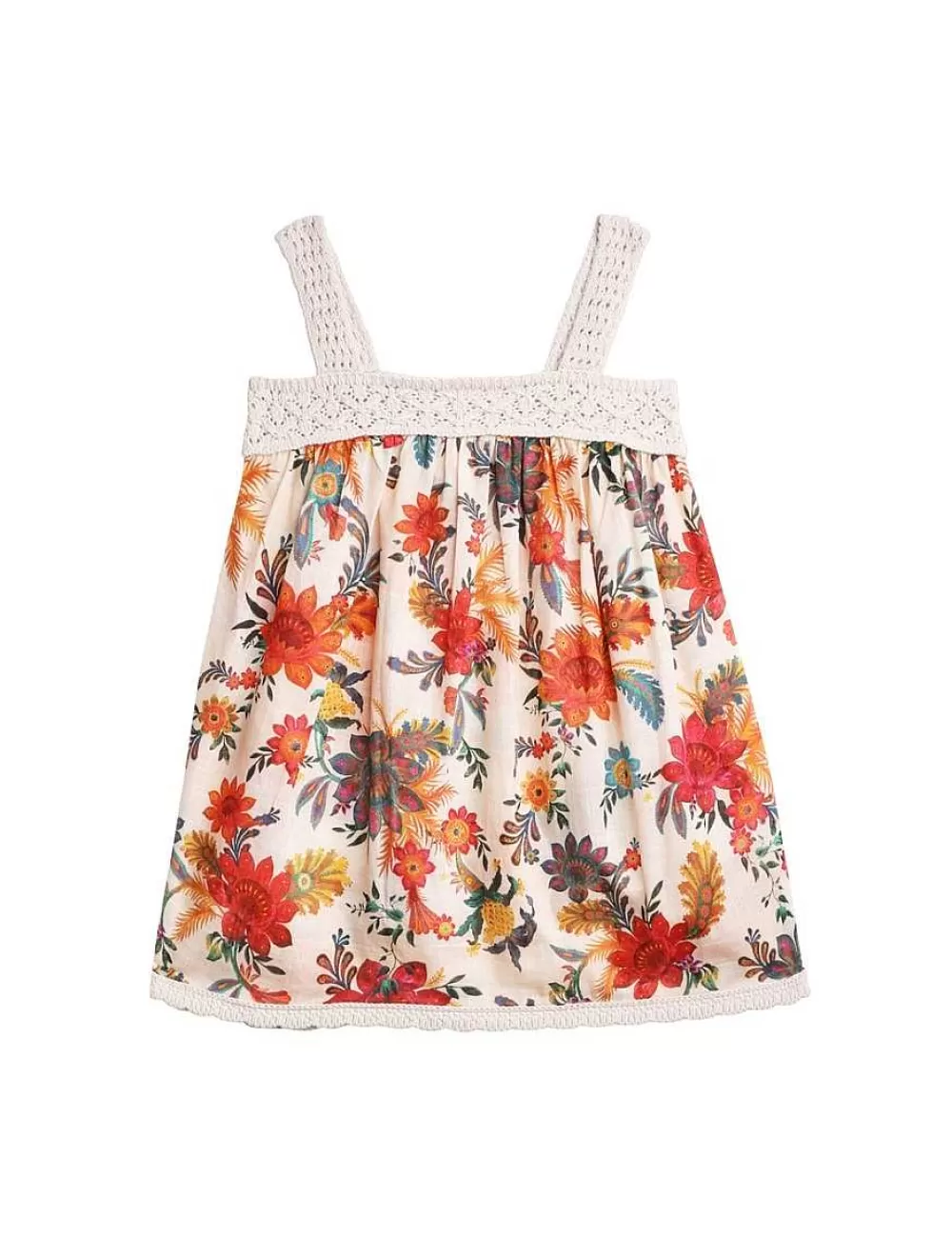 Outlet ZIMMERMANN Ginger Knit Trim Dress