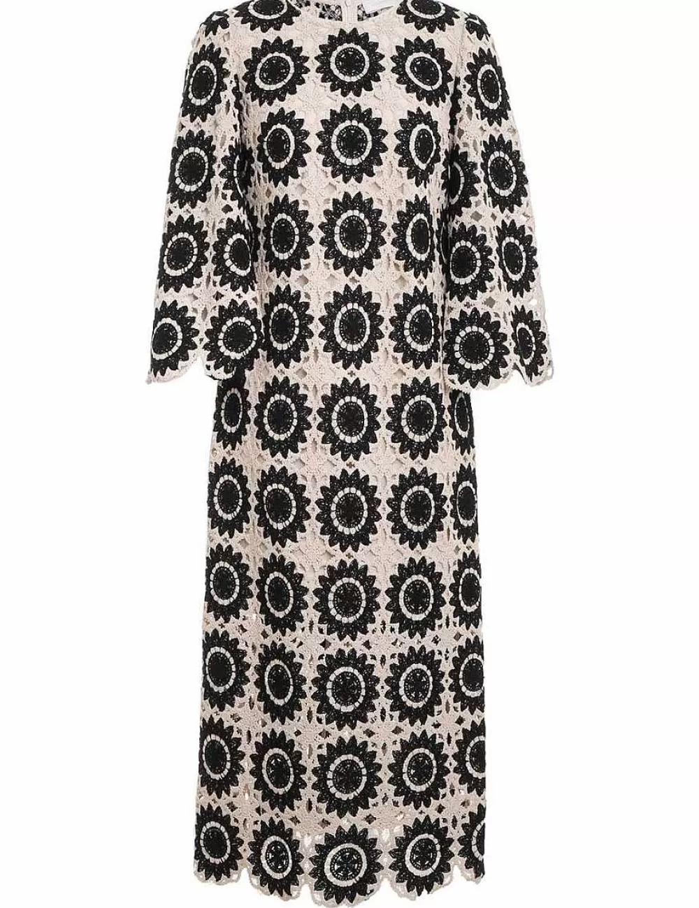 Shop ZIMMERMANN Ginger Lace Midi Dress