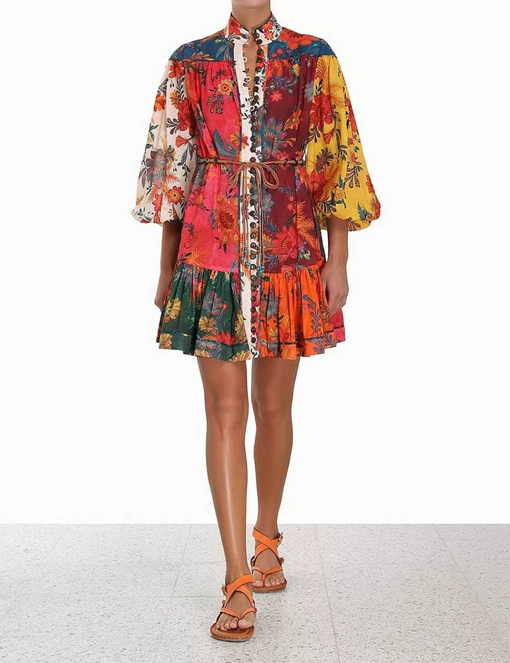 Best Sale ZIMMERMANN Ginger Lantern Mini Dress