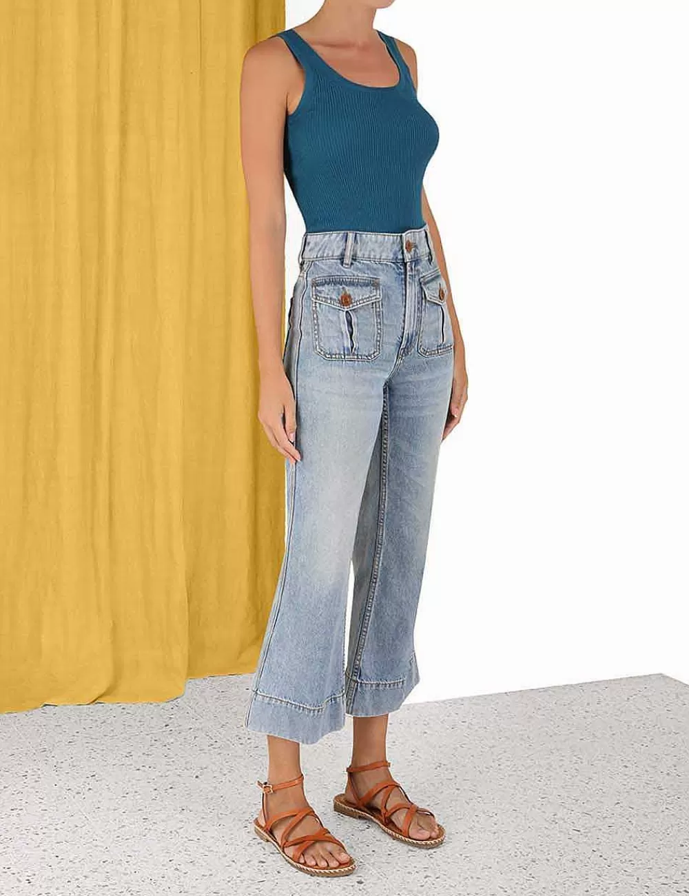 Discount ZIMMERMANN Ginger Scoop Neck Tank