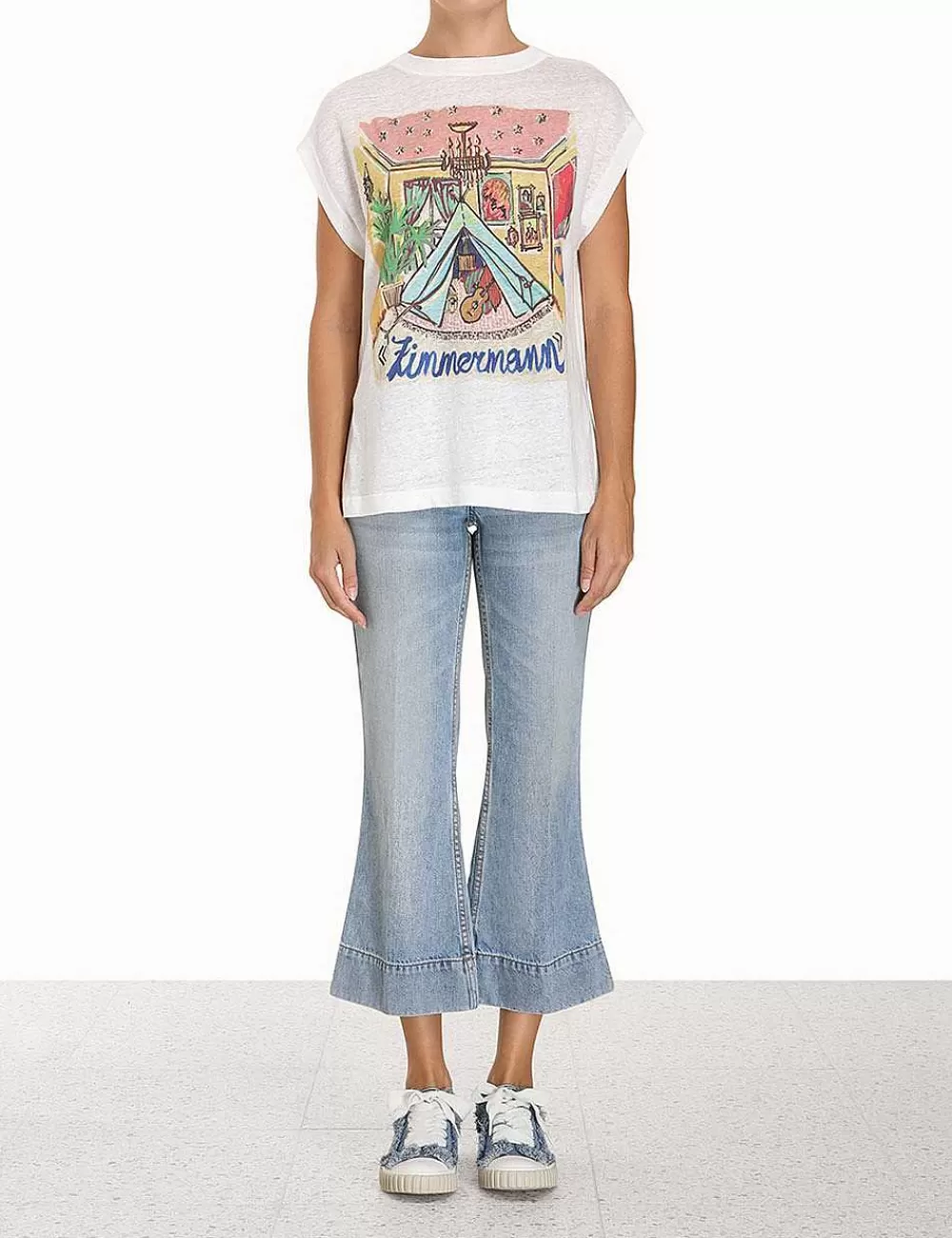Online ZIMMERMANN Ginger Sleeveless Tee