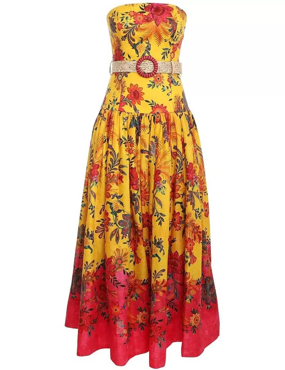Cheap ZIMMERMANN Ginger Strapless Midi Dress
