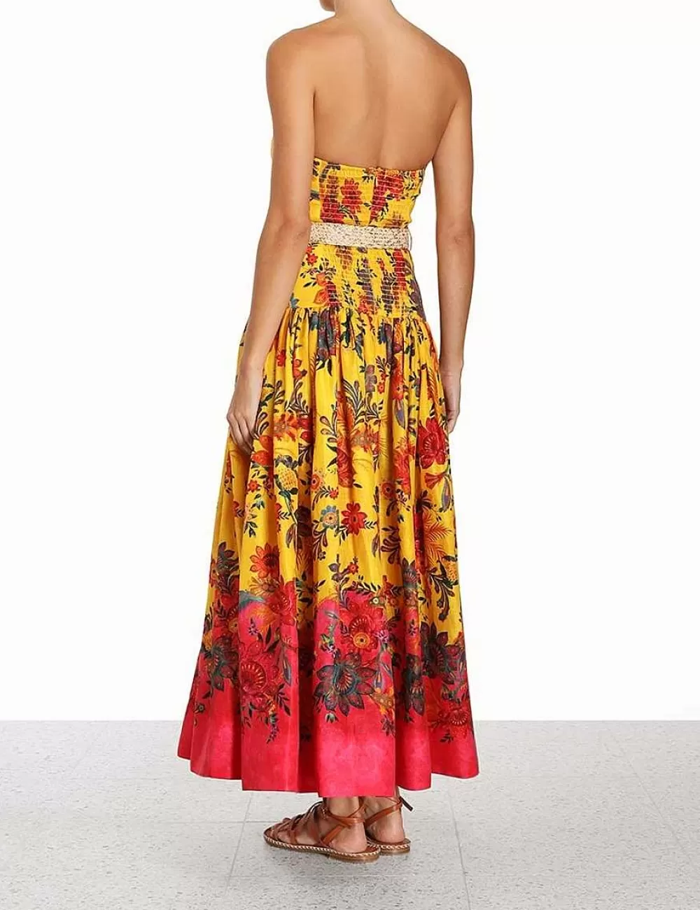 Cheap ZIMMERMANN Ginger Strapless Midi Dress
