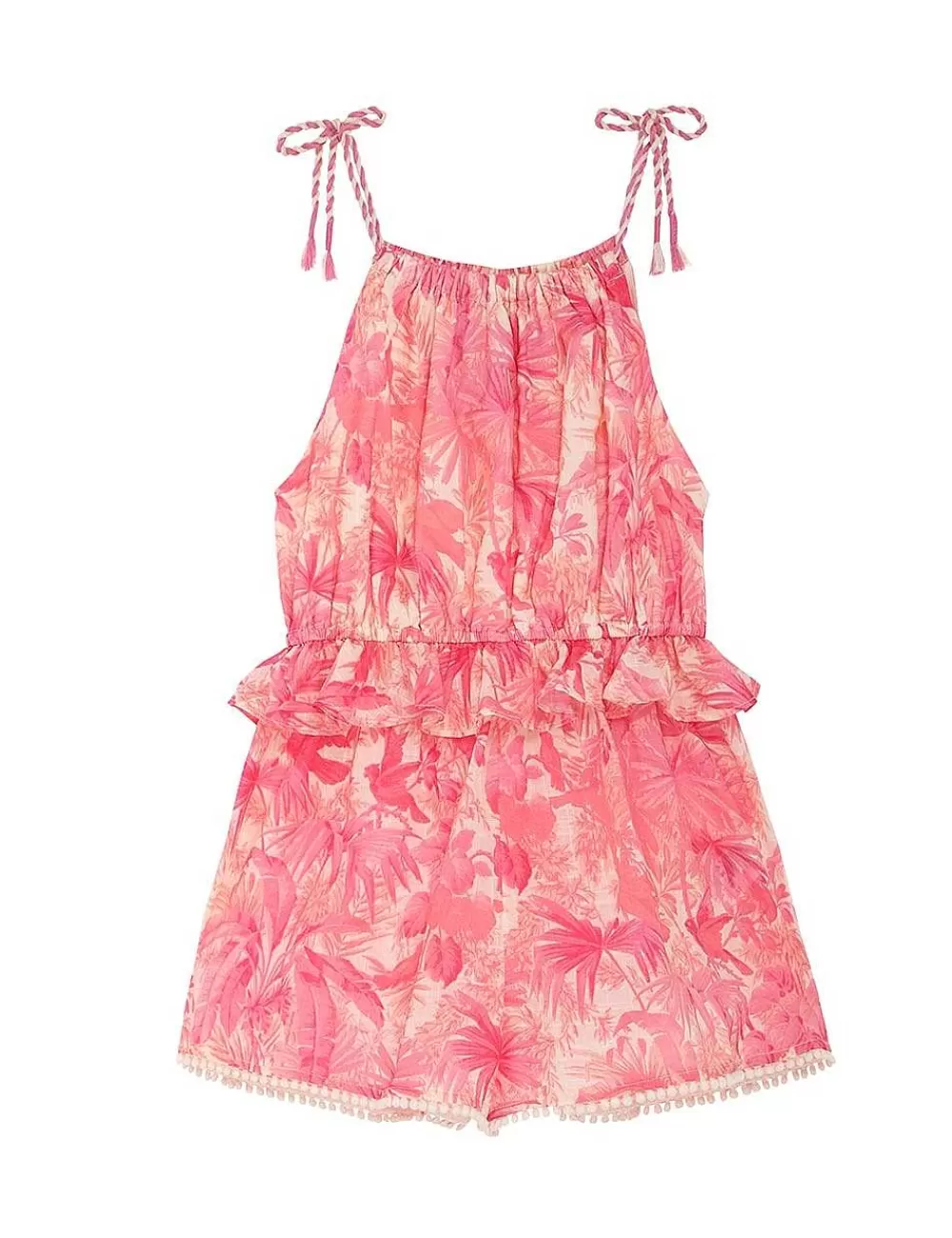 New ZIMMERMANN Ginger Tie Shoulder Playsuit