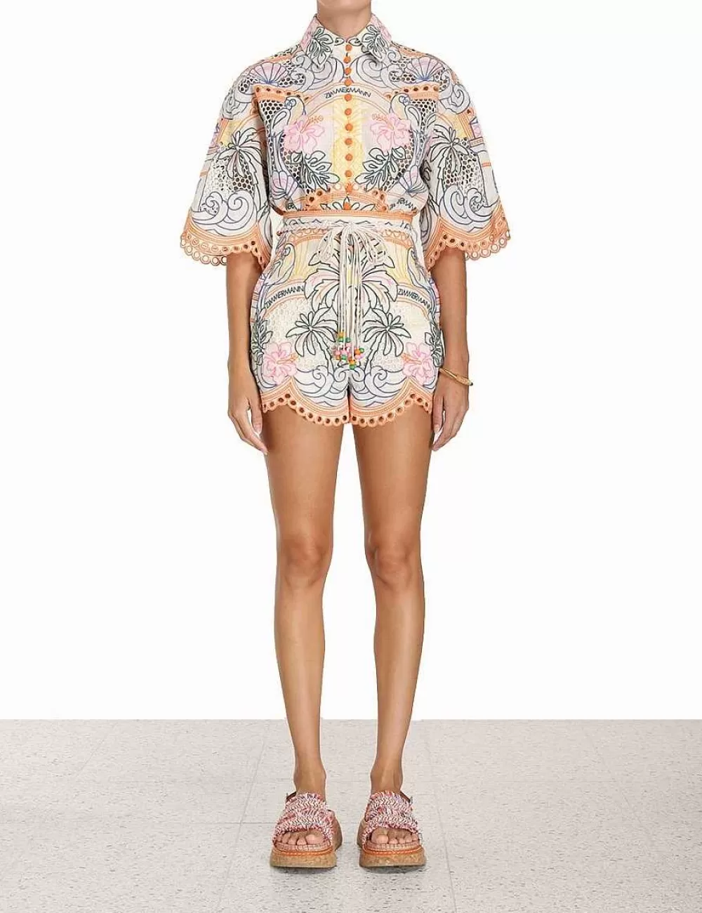 Best Sale ZIMMERMANN Ginger Tropical Short