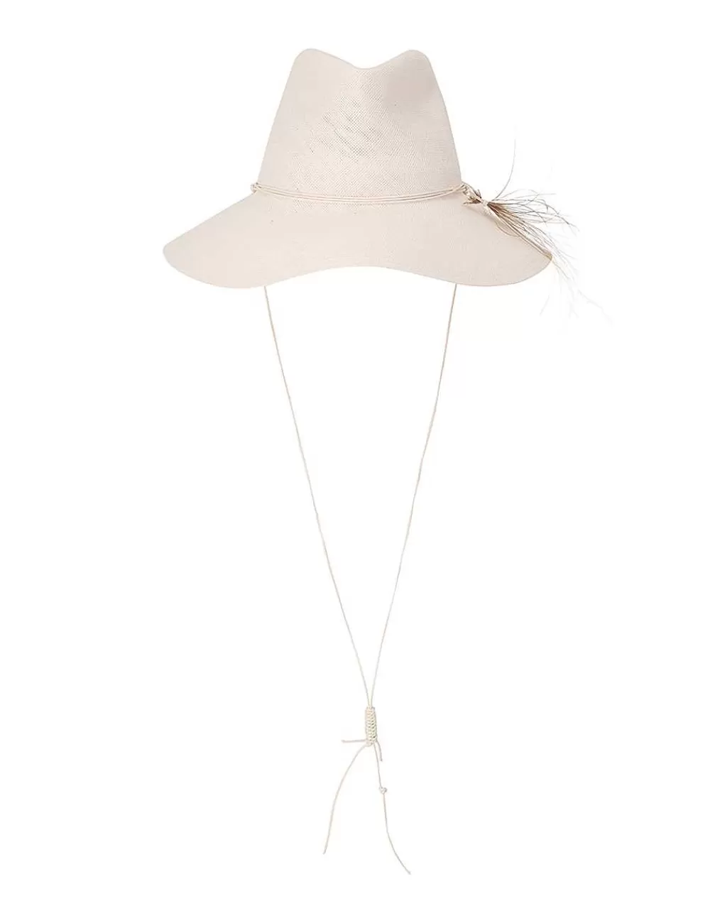New ZIMMERMANN Glazed Straw Collapsible Hat