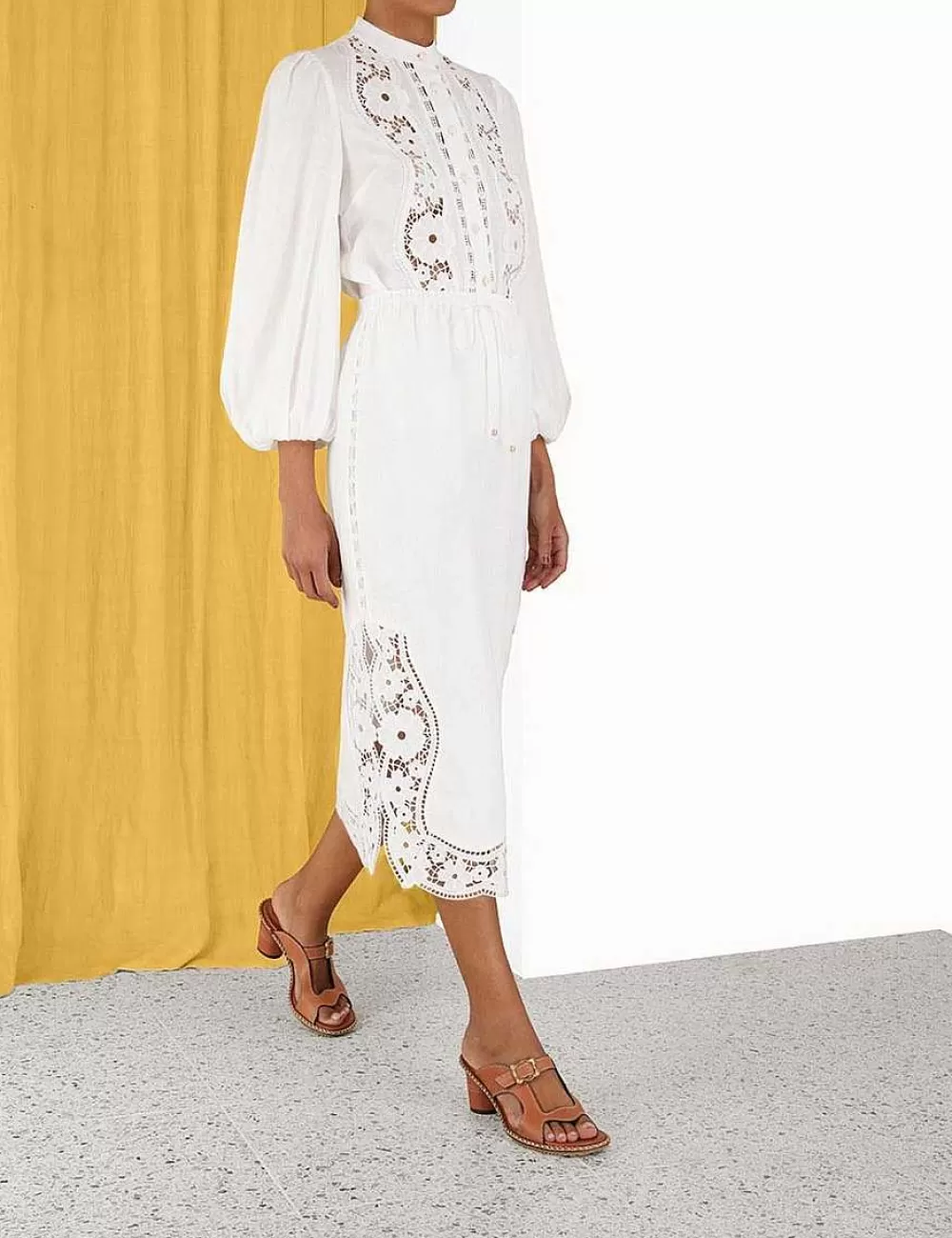 Online ZIMMERMANN Halcyon Broderie Shirt