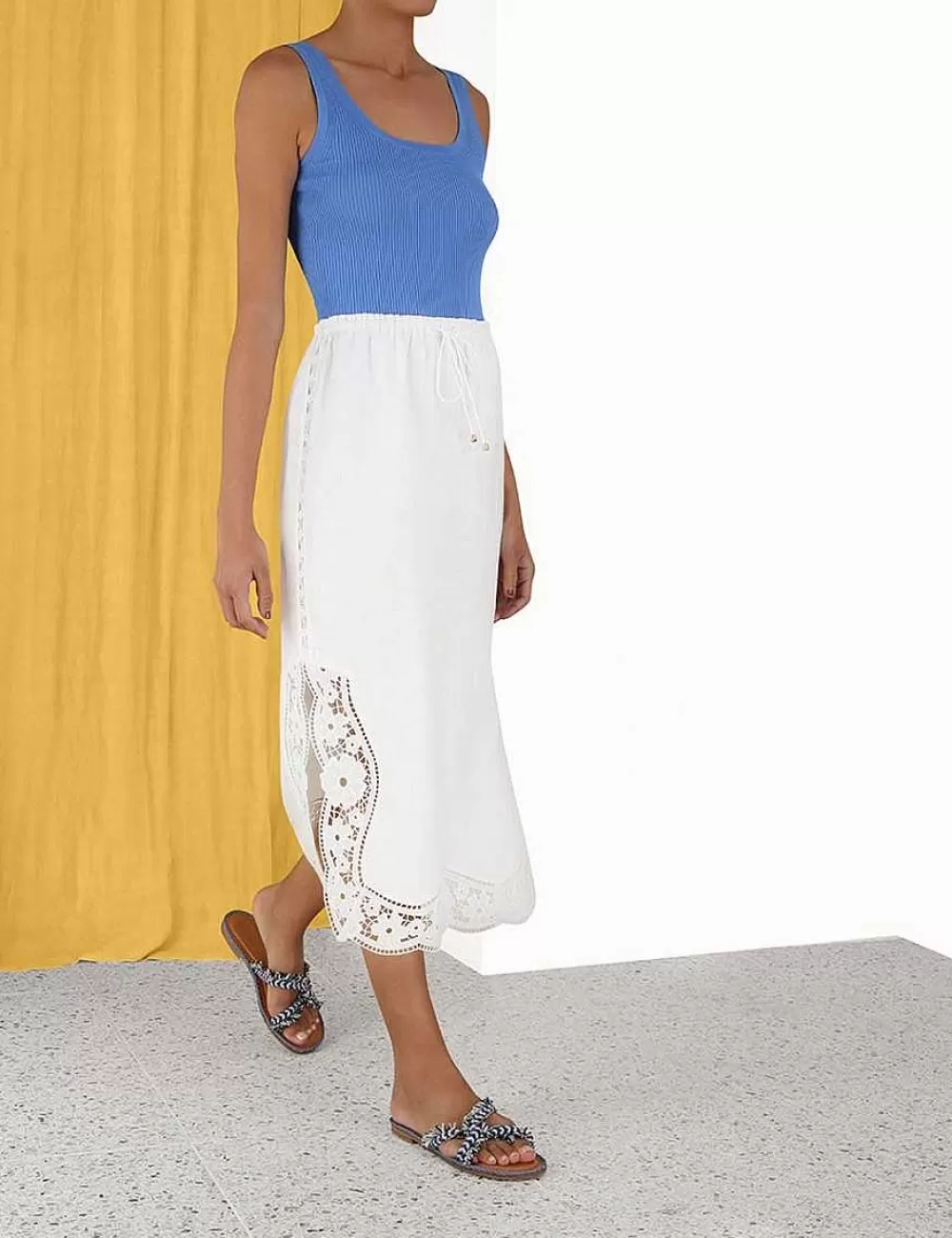 Cheap ZIMMERMANN Halcyon Broderie Skirt