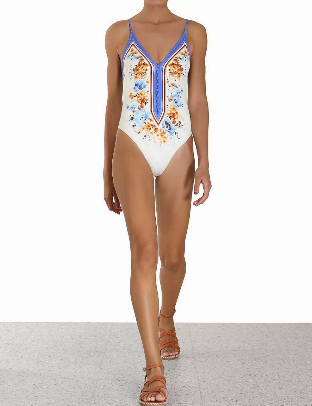Fashion ZIMMERMANN Halcyon Button Plunge 1Pc