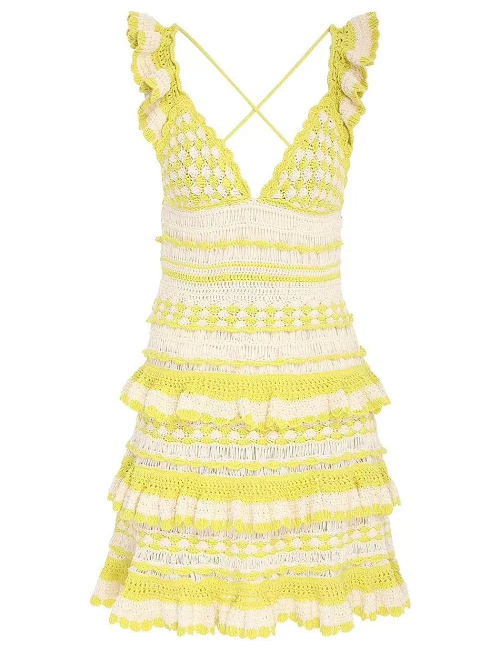 Discount ZIMMERMANN Halcyon Crochet Frill Mini