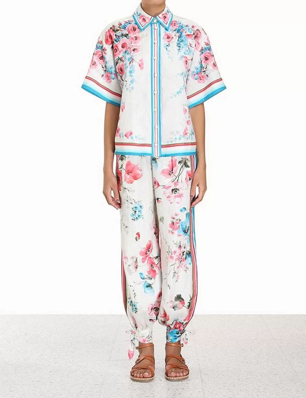 Shop ZIMMERMANN Halcyon Oversized Shirt