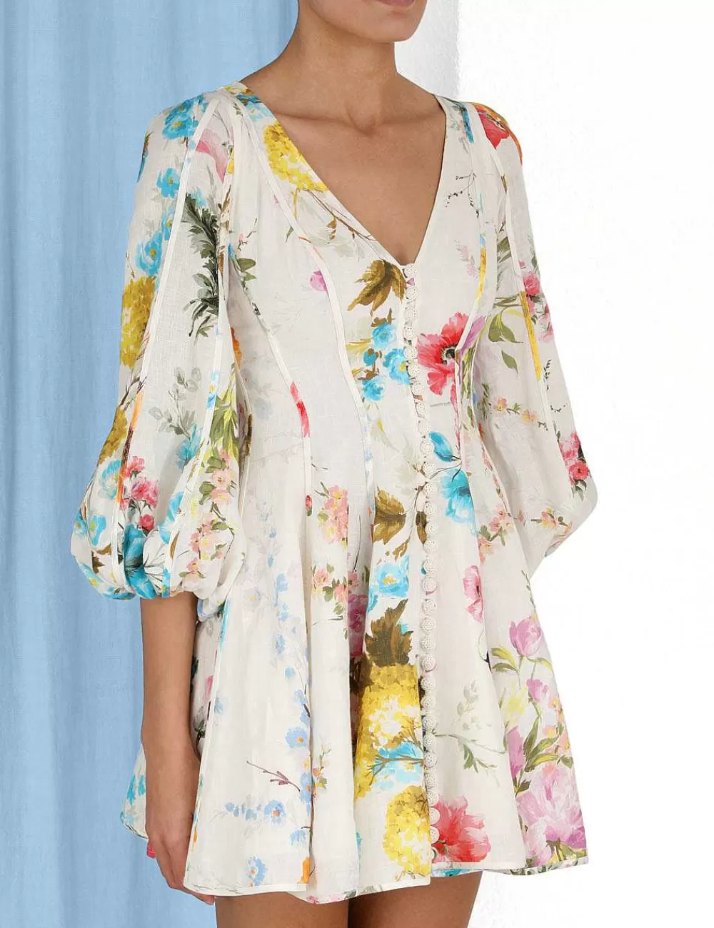 Fashion ZIMMERMANN Halcyon Panelled Mini Dress