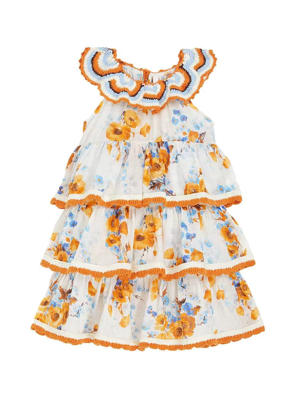 Store ZIMMERMANN Halcyon Scallop Crochet Dress