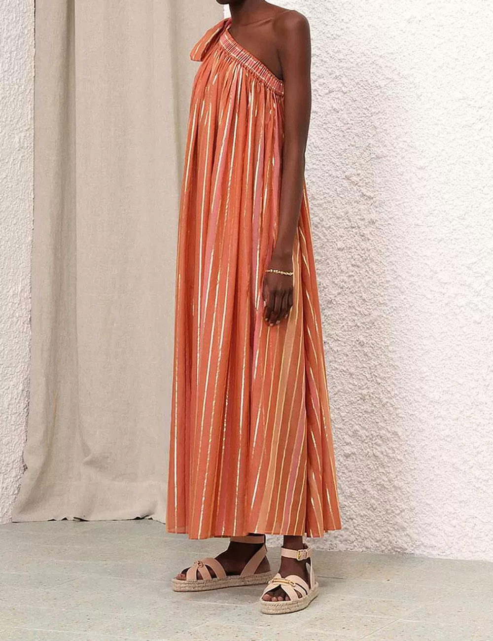 Sale ZIMMERMANN Junie Asymmetric Midi Dress