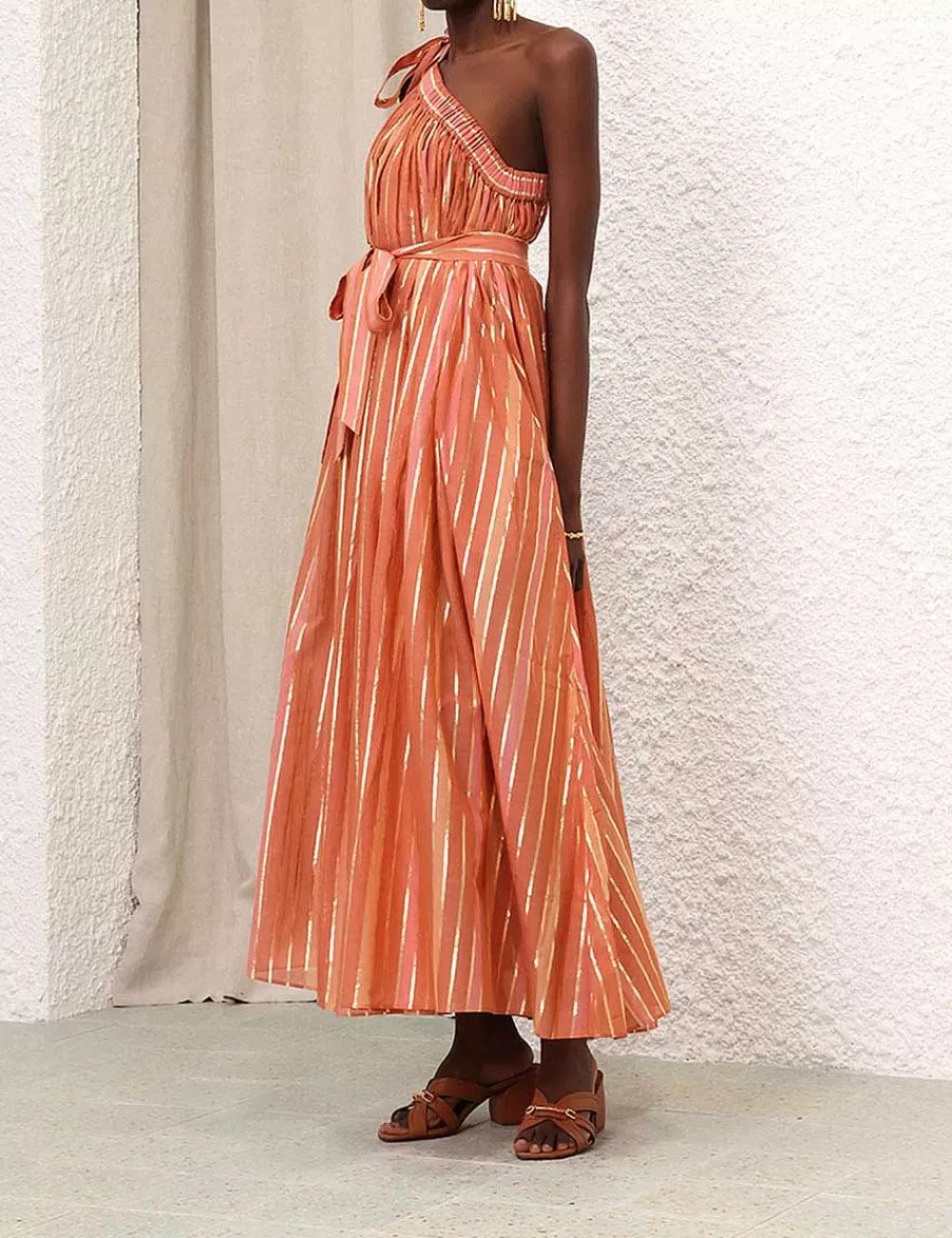 Fashion ZIMMERMANN Junie Asymmetric Midi Dress