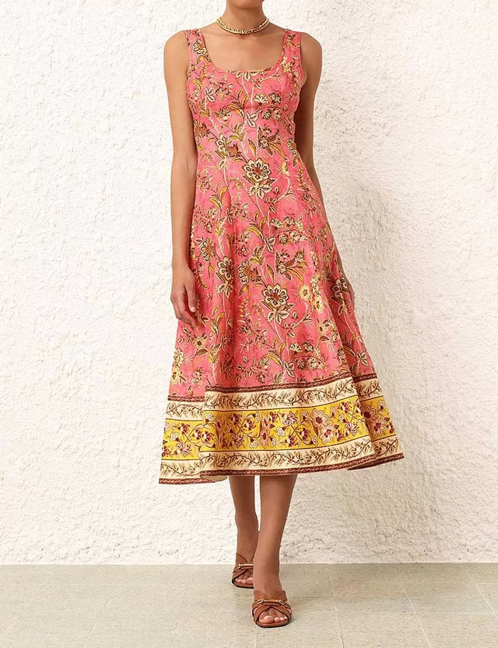 Store ZIMMERMANN Junie Cut Out Midi Dress