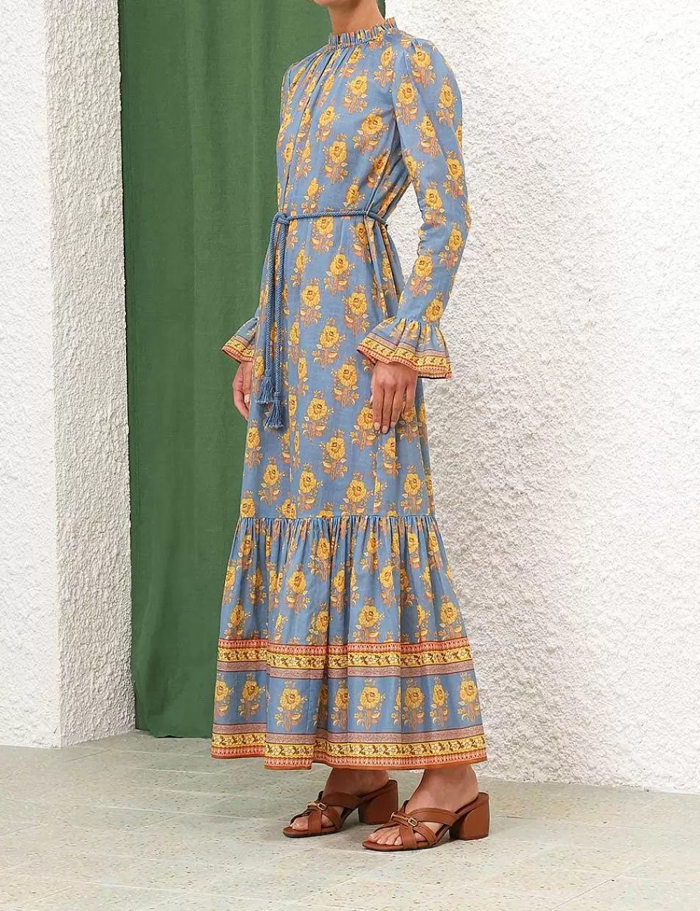 Cheap ZIMMERMANN Junie Frill Midi Dress