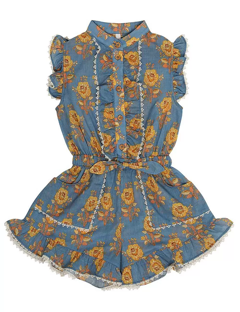 Hot ZIMMERMANN Junie Frill Playsuit