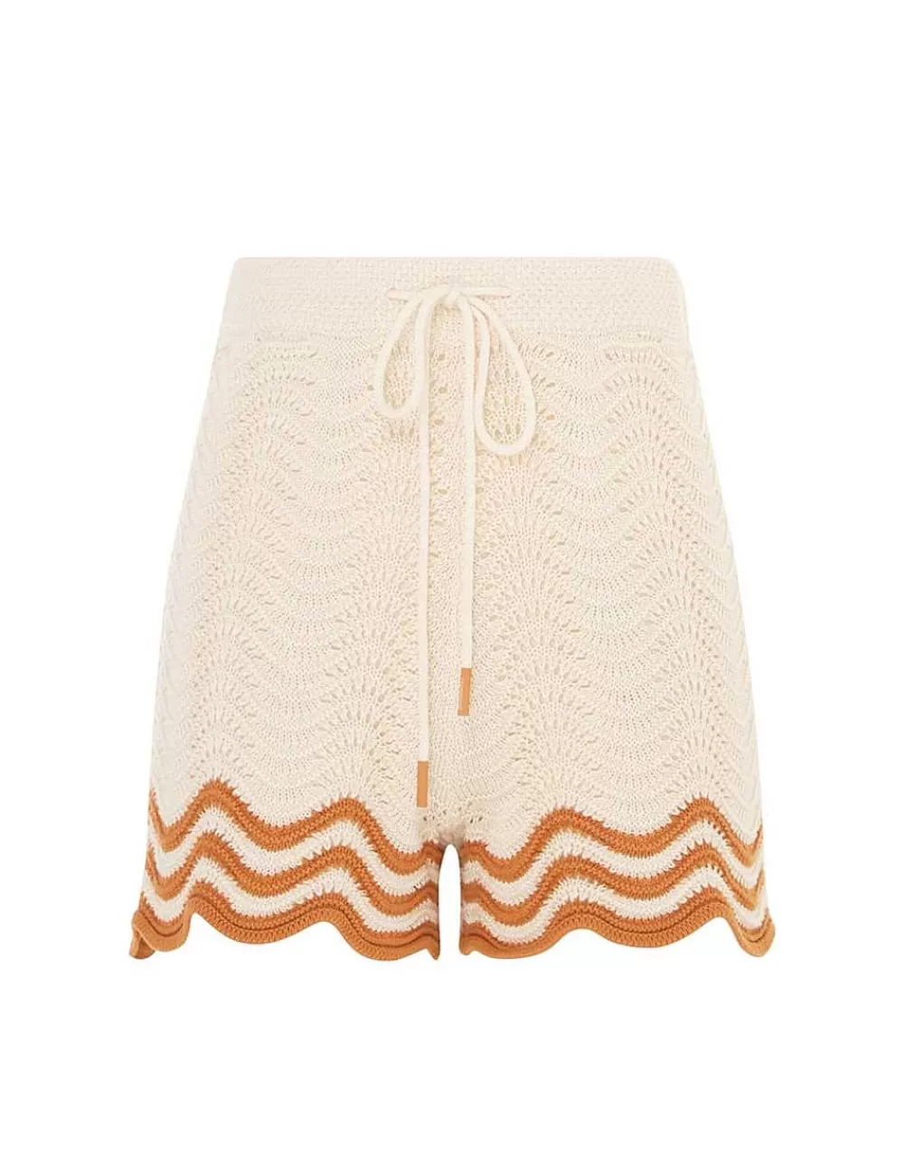 Fashion ZIMMERMANN Junie Textured Knit Shorts