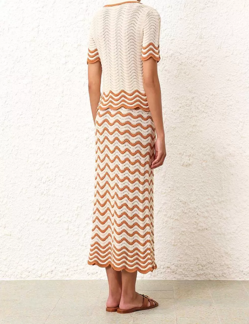Discount ZIMMERMANN Junie Textured Knit Skirt