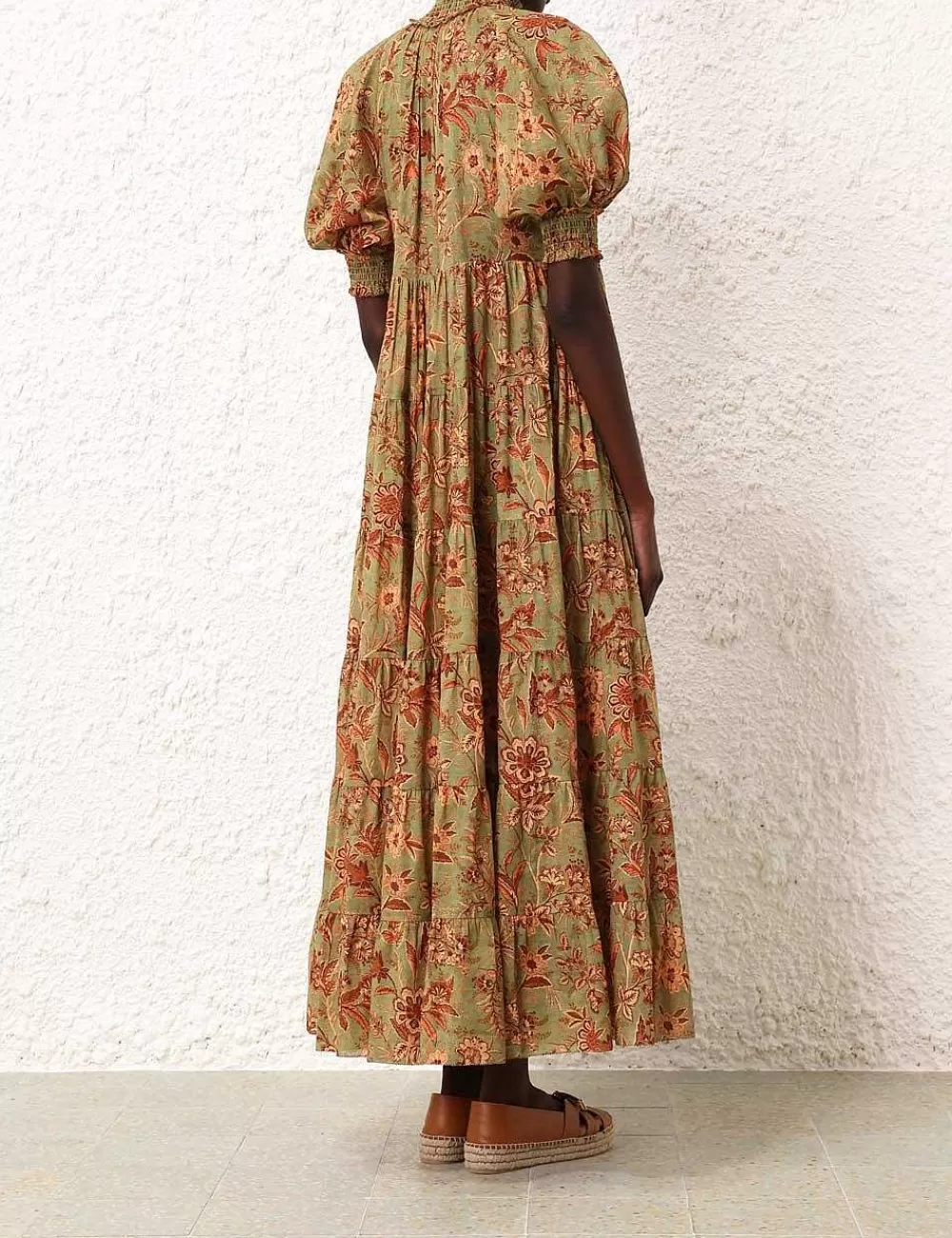Discount ZIMMERMANN Junie Tiered Swing Maxi Dress