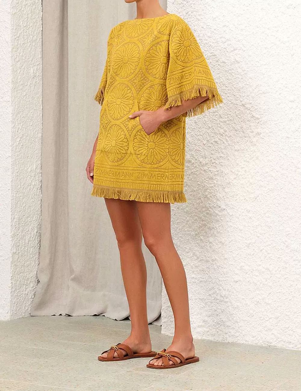 Best Sale ZIMMERMANN Junie Towelling Mini Dress