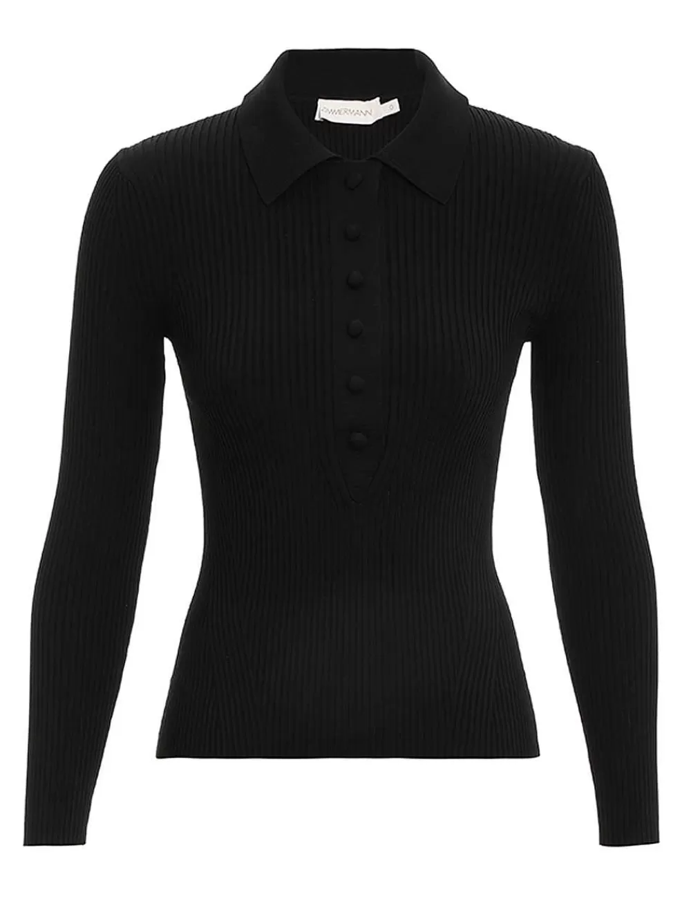 Shop ZIMMERMANN Knit Polo Top