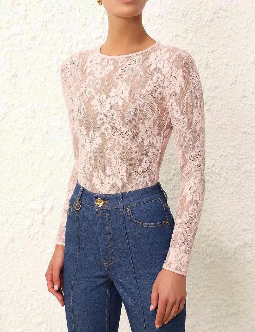 Fashion ZIMMERMANN Lace Bodysuit