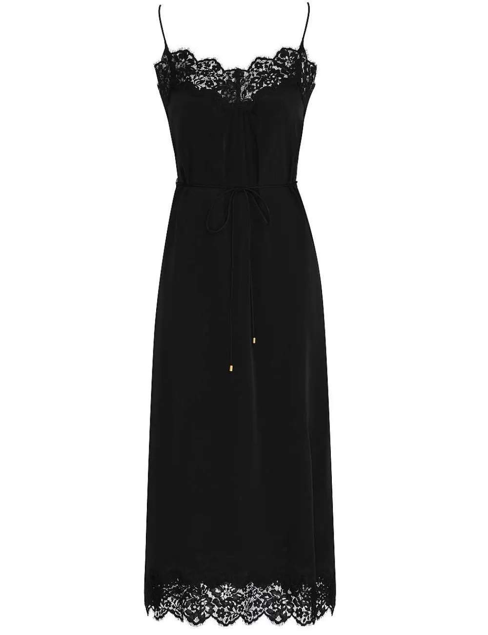 Shop ZIMMERMANN Lace Panel Slip Midi