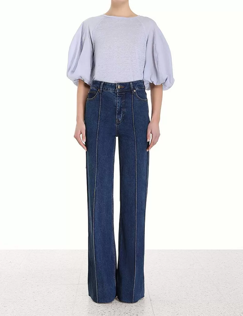 Online ZIMMERMANN Lantern Sleeve Tee