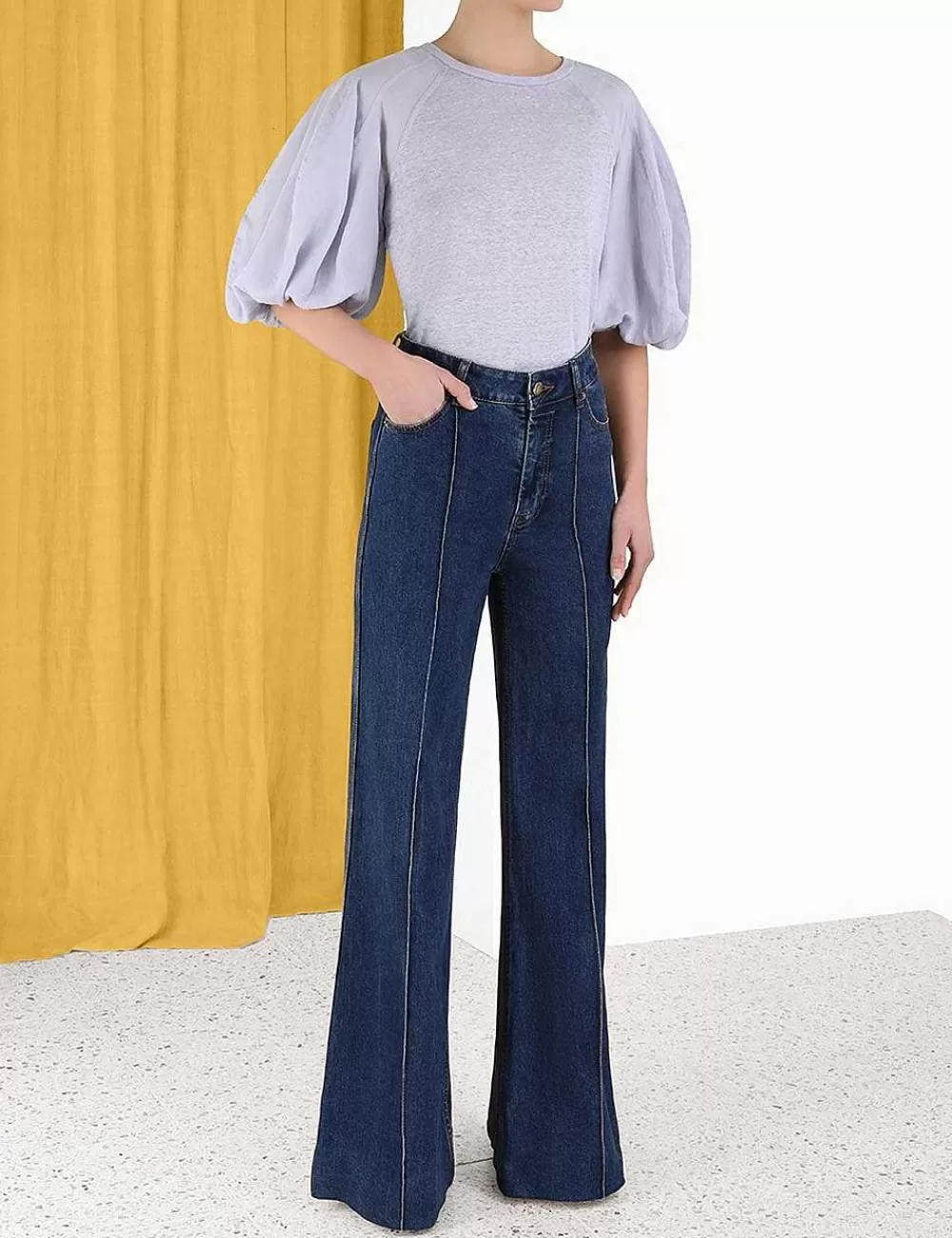 Best ZIMMERMANN Lantern Sleeve Tee