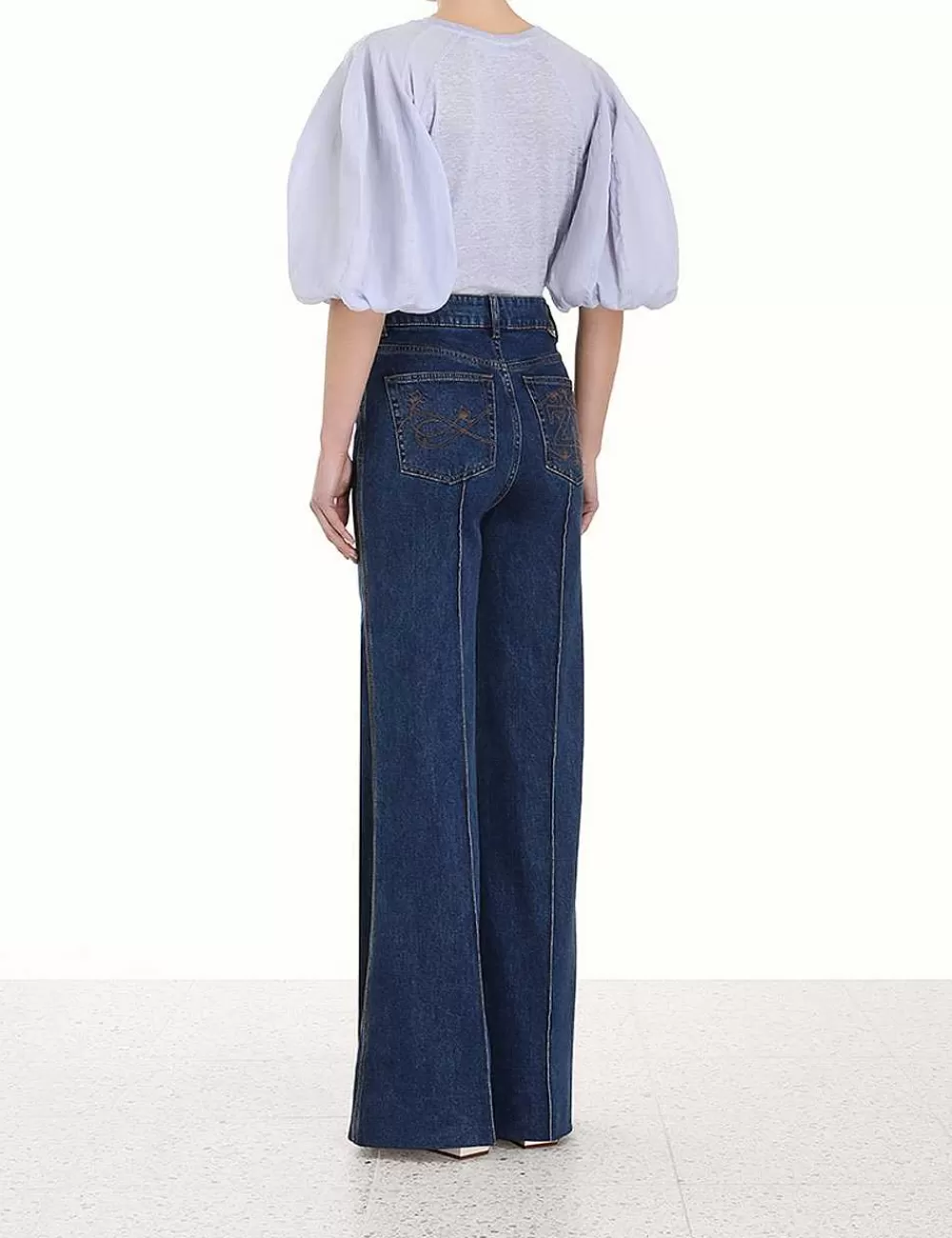 Sale ZIMMERMANN Lantern Sleeve Tee