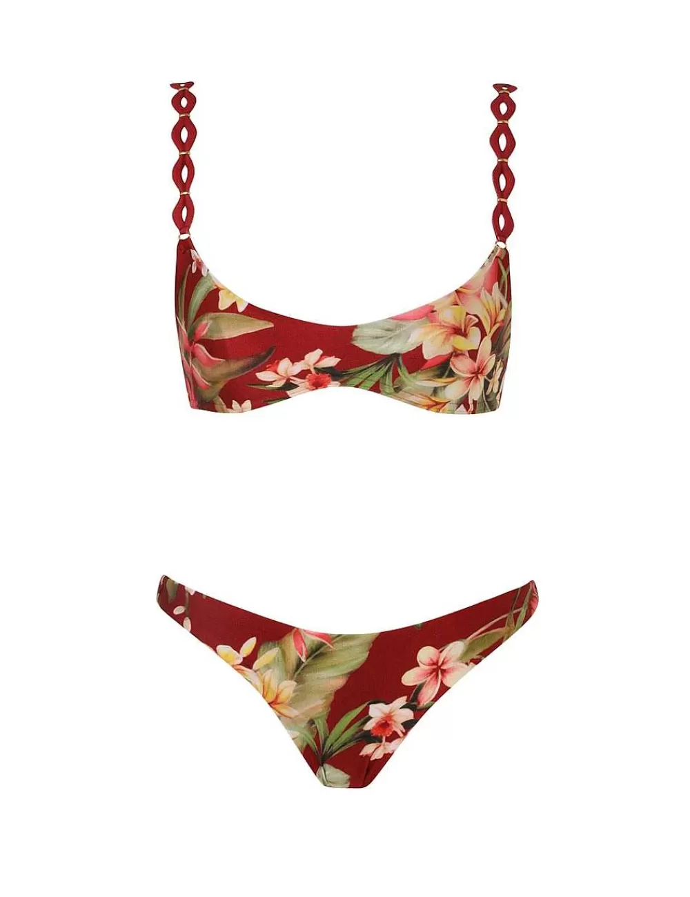 Shop ZIMMERMANN Lexi Diamond Trim Bikini